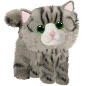 First & Main Inc. - Fluffles kitty (grey) --7'' long
