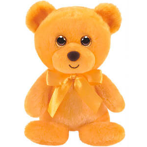 First & Main Inc. - Rainbow bear (orange) 6'' sitting