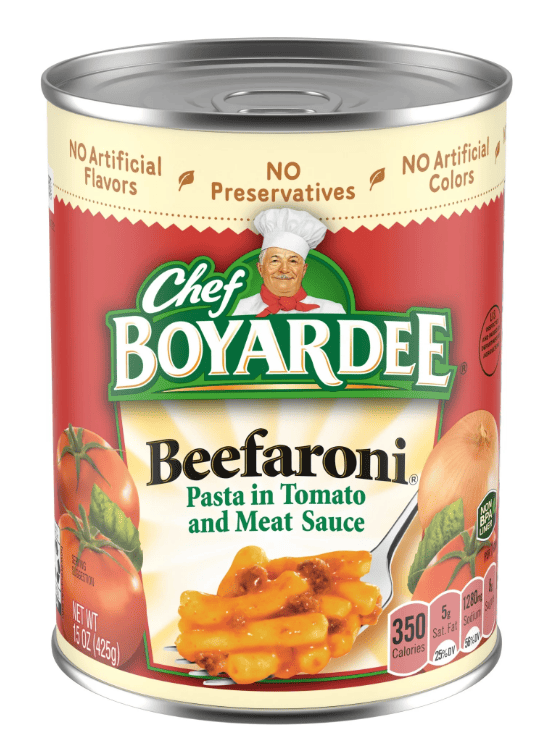 Chef Boyardee Beefaroni, Microwave Pasta, Canned Food, 15 oz