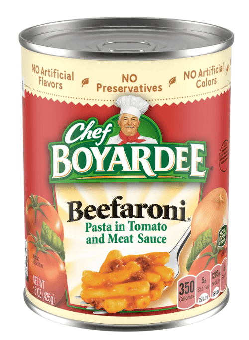Chef Boyardee Beefaroni, Microwave Pasta, Canned Food, 15 oz