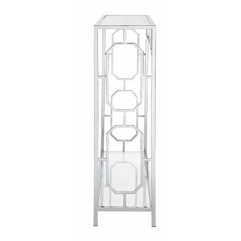 Omega Chrome Console Table - Convience Concept, Inc.