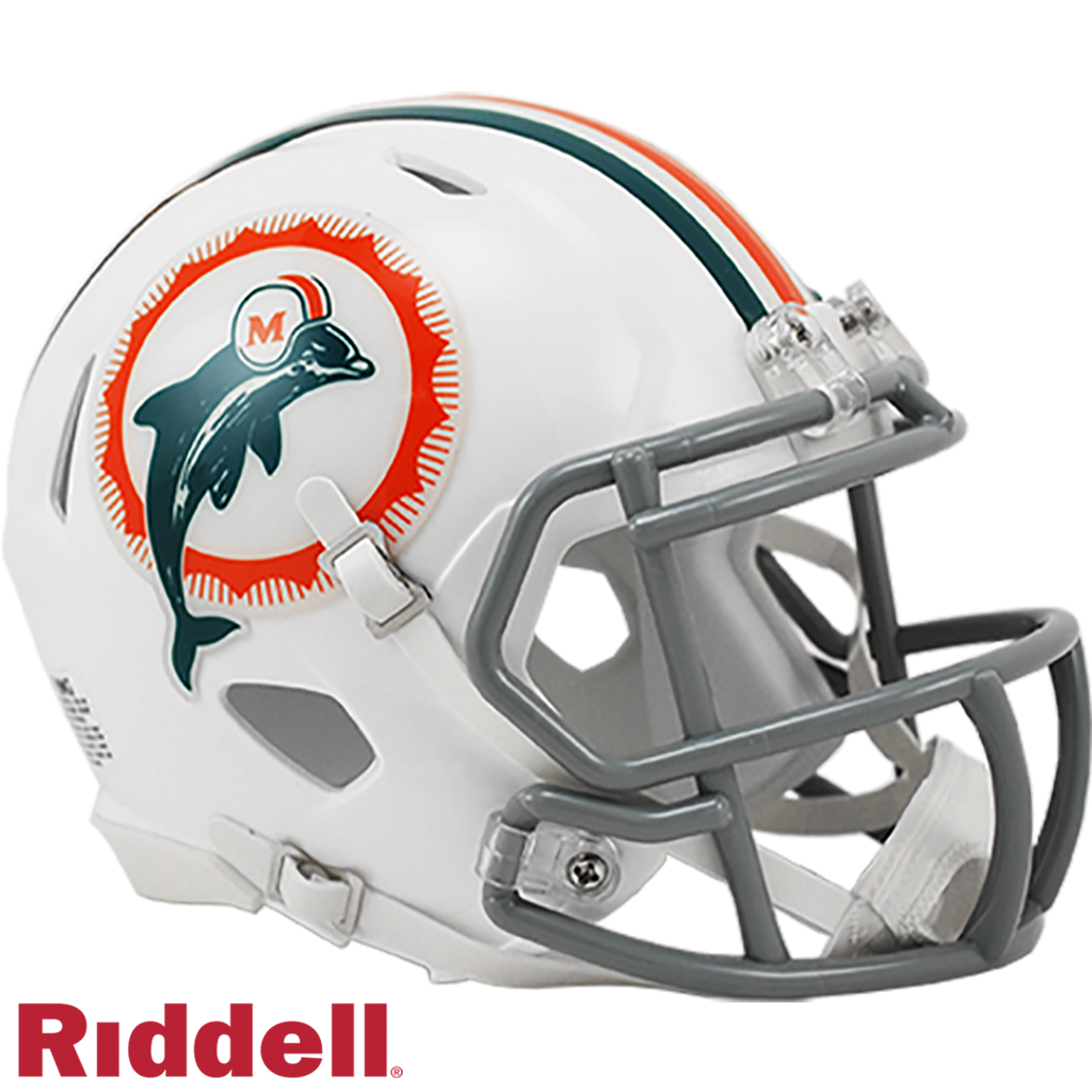 Miami Dolphins Helmet Riddell Replica Mini Speed Style 1972 T/B - Riddell