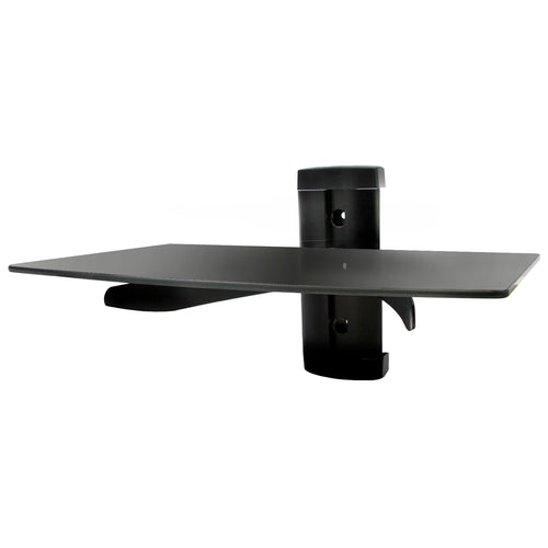 Megamounts MegaMounts Tempered Glass Single Stud 22 Pound Shelf Wall Mount