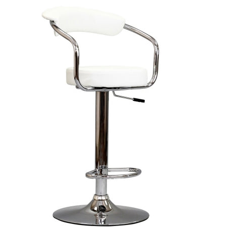 East End Imports EEI-192-WHI 50 ft.s Diner Barstool in White Vinyl