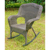 Maui Camelback Resin Wicker/ Steel Outdoor Rocking Chair (Set of 1) - Antique Pecan - International Caravan