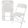 Elama  4 Piece Plastic Folding Chair in White