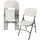 Elama  4 Piece Stackable Folding Chair Set for Indoor and Outdoor