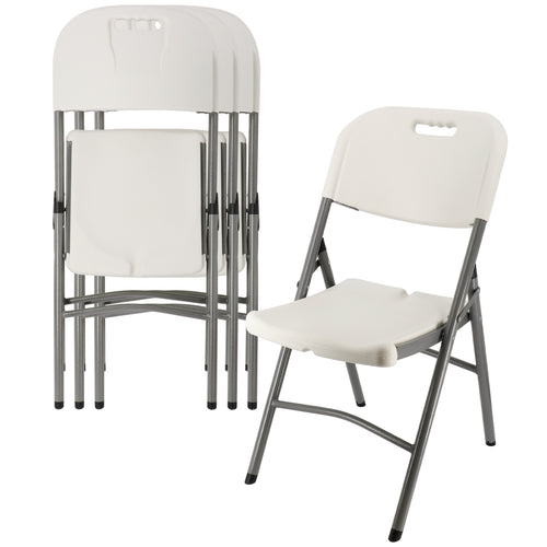 Elama  4 Piece Stackable Folding Chair Set for Indoor and Outdoor