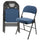 Elama  4 Piece Metal Folding Chair with 2.2 Inch Padded Seats in Dark Blue