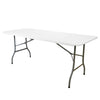 Elama  6 Foot Plastic Folding Table in White