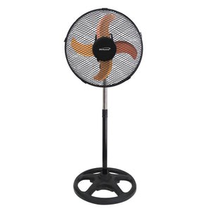 Brentwood  3 Speed 12in Oscillating Stand Fan in Black
