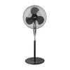 Optimus  18 in. Oscillating Stand Fan in Black