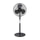 Optimus  18 in. Oscillating Stand Fan in Black