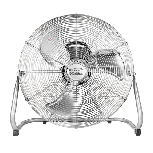 Brentwood  Kool Zone 20 Inch Chrome Floor Fan