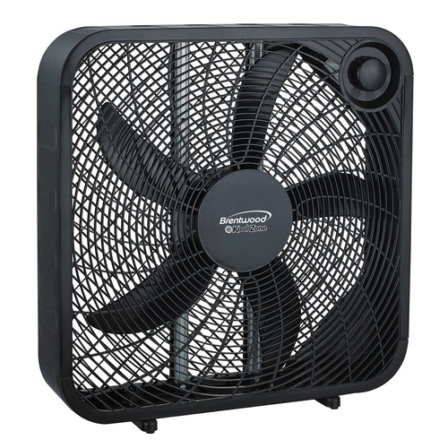 Brentwood  20 Inch Box Fan in Black
