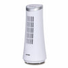 Optimus  12 Inch Desktop Ultra Slim LED Oscillating Tower Fan in White