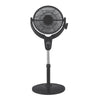 Optimus  14 Inch Louver Rotating Oscil Pedestal Air Circulator with Remote, LED and Timer - Factory Reconditioned