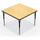 Activity Table - 36'' Square - Fusion Maple Top Surface - Black Edgeband - BALT