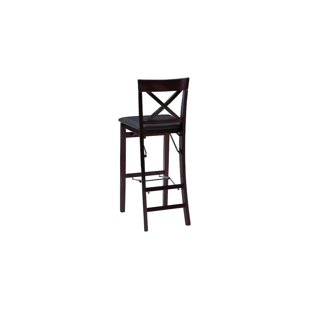 Triena 30 In X Back Folding Bar Stool - Linon