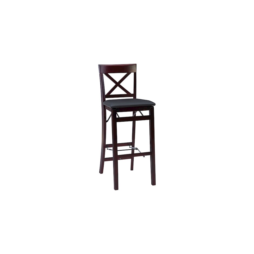 Triena 30 In X Back Folding Bar Stool - Linon