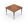 Activity Table - 48'' Square - Amber Cherry Top Surface - Black Edgeband - BALT