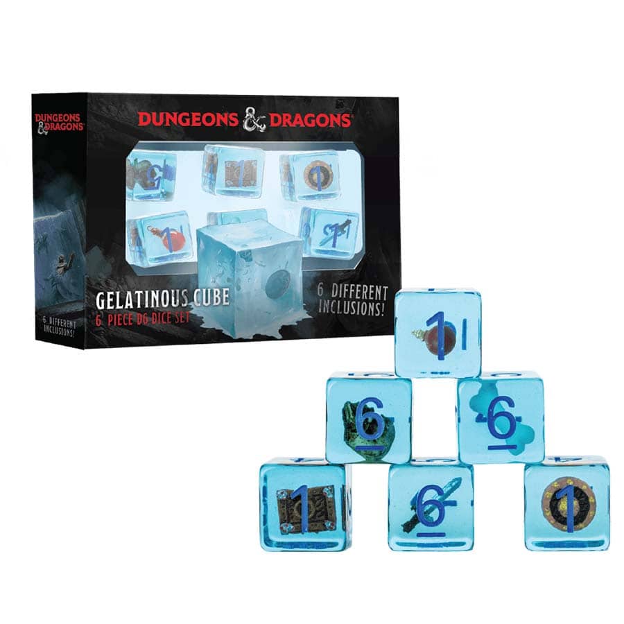 Fanroll: Dungeons And Dragons:&#160;Gelatinous&#160;Cube  Dice (6Ct)