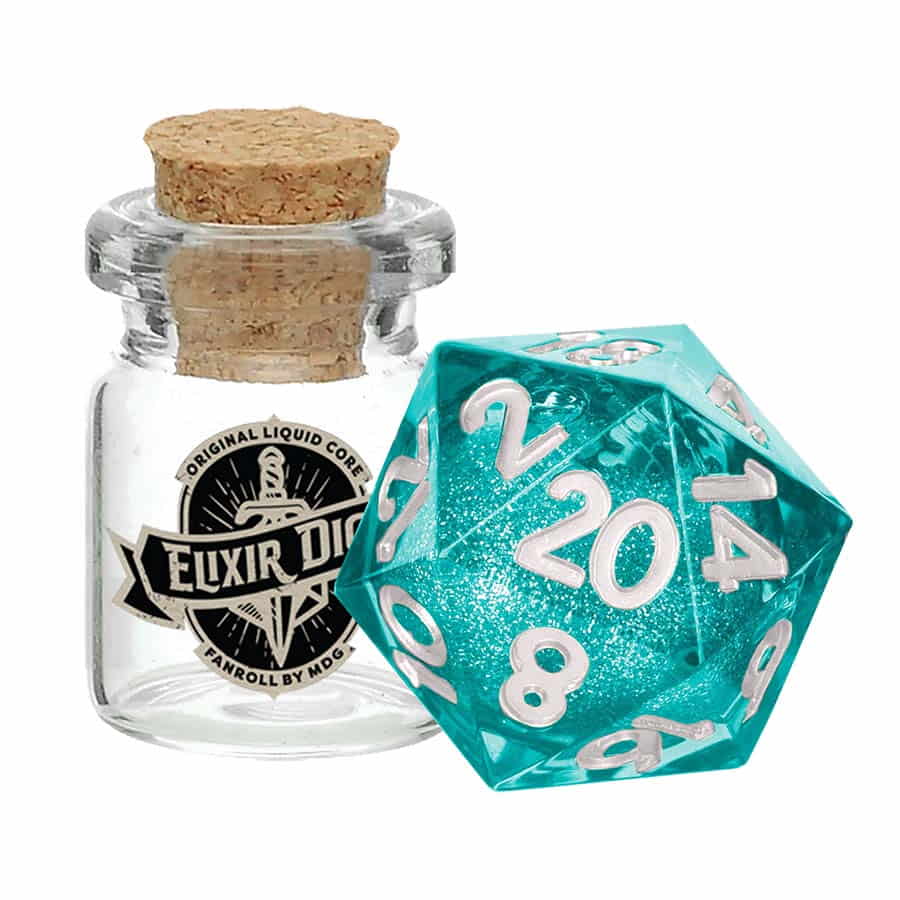 Fanroll -  Elixir Liquid Core D20 Dice: Mana Extract