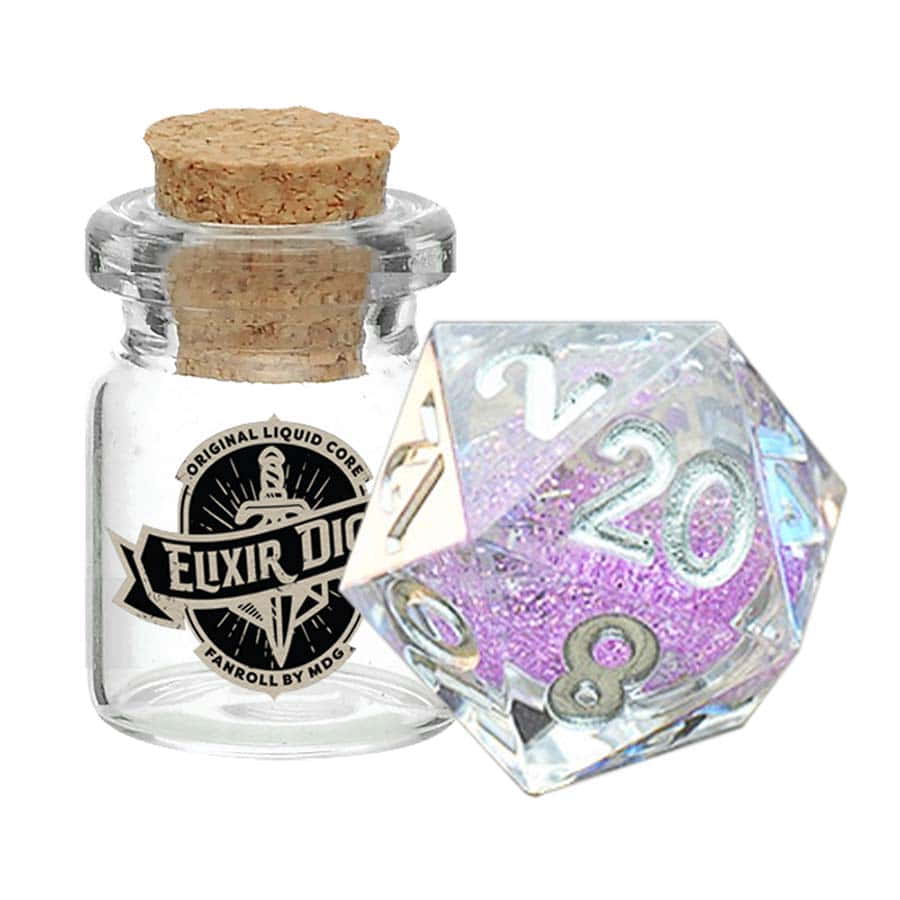 Fanroll -  Elixir Liquid Core D20 Dice: Sorcerous Swirl