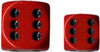 Chessex Mfg Co Llc -  D6 -- 12Mm Opaque Dice - Red/Black - 36Ct