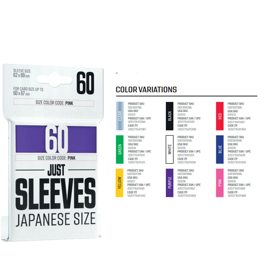Gamegenic: Just Sleeves: Japanese-Sized Sleeves: Pink