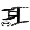 Megamounts MegaMounts Full Motion Wall Mount for 32-70 Inch Curved Displays with HDMI Cable