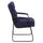 Navy Microfiber Executive Side Reception Chair with Lumbar Support and Sled Base - Flash Furniture