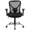 Big & Tall Office Chair | Adjustable Height Mesh Swivel Office Chair with Wheels - Flash Furniture