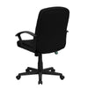 Mid-Back Black Fabric Executive Swivel Office Chair with Nylon Arms - Flash Furniture