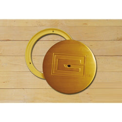 Gared Sports 6430 6.25 in. x 5 in. Swivel Cover Plate - Brass