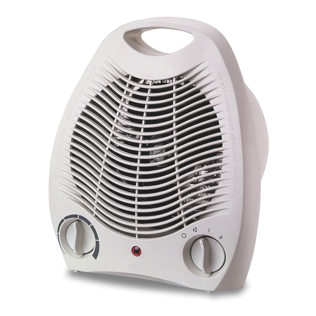 Optimus  Portable Fan Heater with Thermostat in White