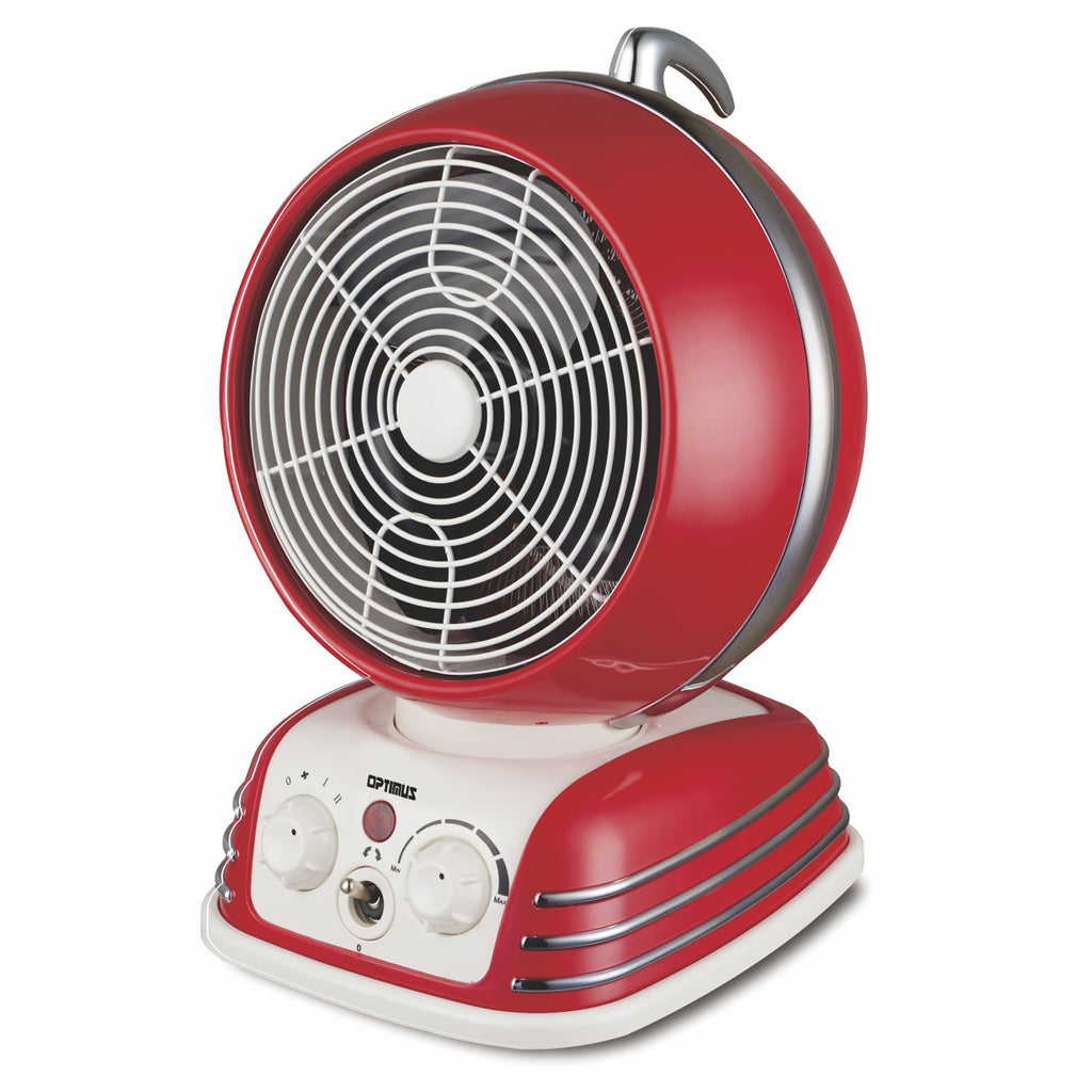 Optimus  Retro Design Oscillating Fan Heater