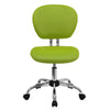Mid-Back Apple Green Mesh Padded Swivel Task Office Chair with Chrome Base - Flash Furniture