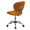 Mid-Back Orange Mesh Padded Swivel Task Office Chair with Chrome Base - Flash Furniture