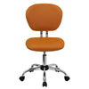 Mid-Back Orange Mesh Padded Swivel Task Office Chair with Chrome Base - Flash Furniture