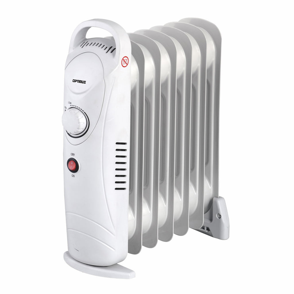 Optimus  700-Watt Electric Portable Oil-Filled Radiator Heater - Factory Reconditioned