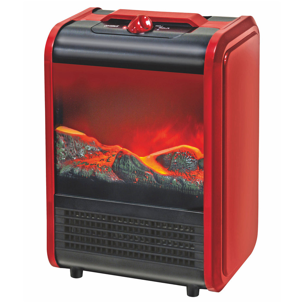 Optimus  Electric Flame Effect Mini Fireplace Heater