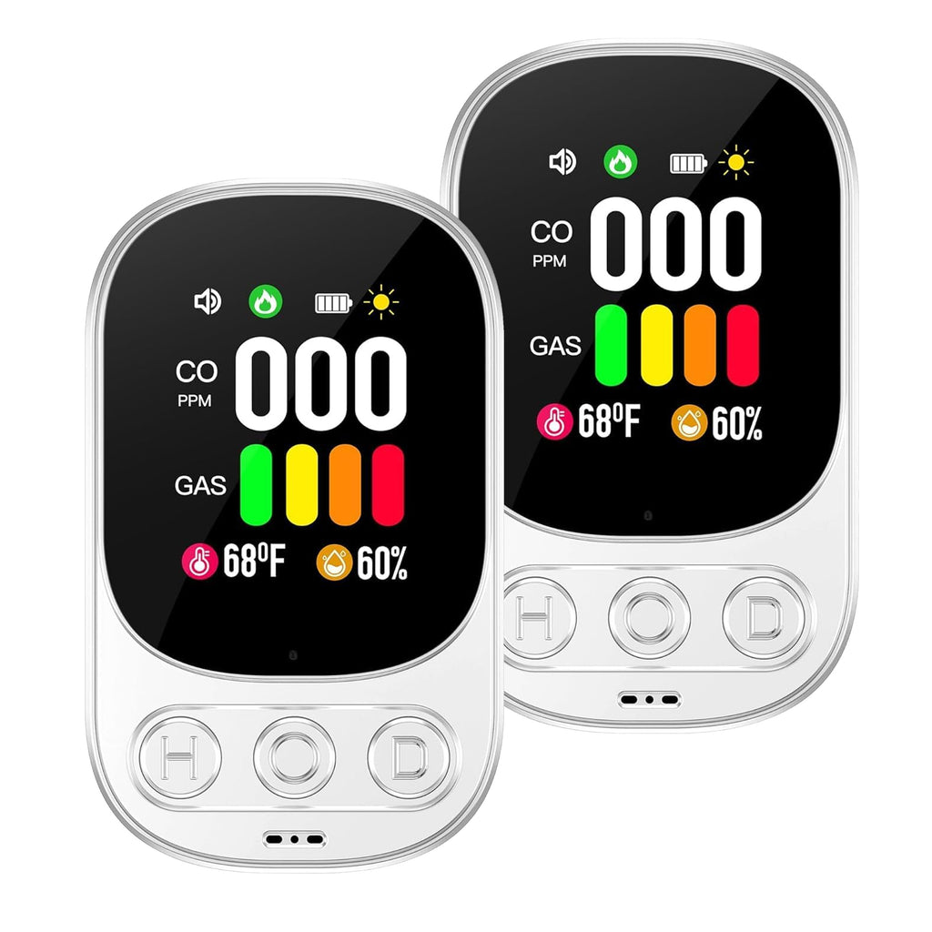 Trexonic Plug In Combined Gas and Carbon Monoxide Detector, 3 Piece Set
