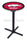 Holland Bar Stool L211 University of Arkansas 42&quot; Tall - 30&quot; Top Pub Table with Black Wrinkle Finish