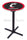 Holland Bar Stool L211 University of Cincinnati 42&quot; Tall - 30&quot; Top Pub Table with Black Wrinkle Finish
