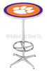 Holland Bar Stool L216 Clemson 42&quot; Tall - 30&quot; Top Pub Table with Chrome Finish