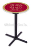 Holland Bar Stool L211 Florida State (Script) 42&quot; Tall - 30&quot; Top Pub Table with Black Wrinkle Finish