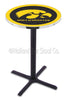 Holland Bar Stool L211 University of Iowa 42&quot; Tall - 30&quot; Top Pub Table with Black Wrinkle Finish