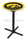 Holland Bar Stool L211 University of Iowa 42&quot; Tall - 30&quot; Top Pub Table with Black Wrinkle Finish