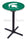 Holland Bar Stool L211 Michigan State University 42&quot; Tall - 30&quot; Top Pub Table with Black Wrinkle Finish